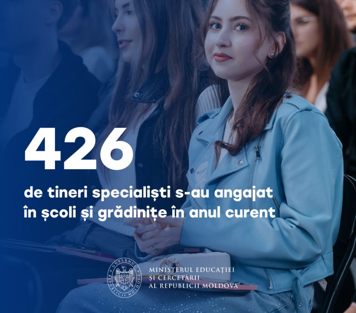 Record. Ministerul Educației: Un număr record de 426 de tineri specialiști s-au angajat în școli și grădinițe, în anul curent de studii, marcând cea mai mare participare la îndemnul Ministerului Educației și Cercetării de a se alătura sistemului educațional. Anul trecut, în instituțiile de învățământ s-au angajat 404 tineri, în 2023 – 365, iar în 2022 – 296
