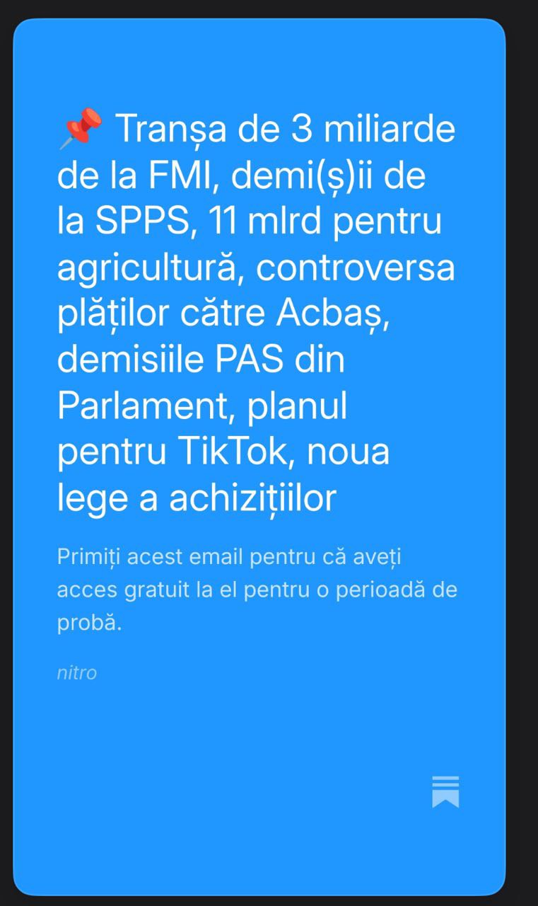 Abonarea se poate face cu e-mail aici
