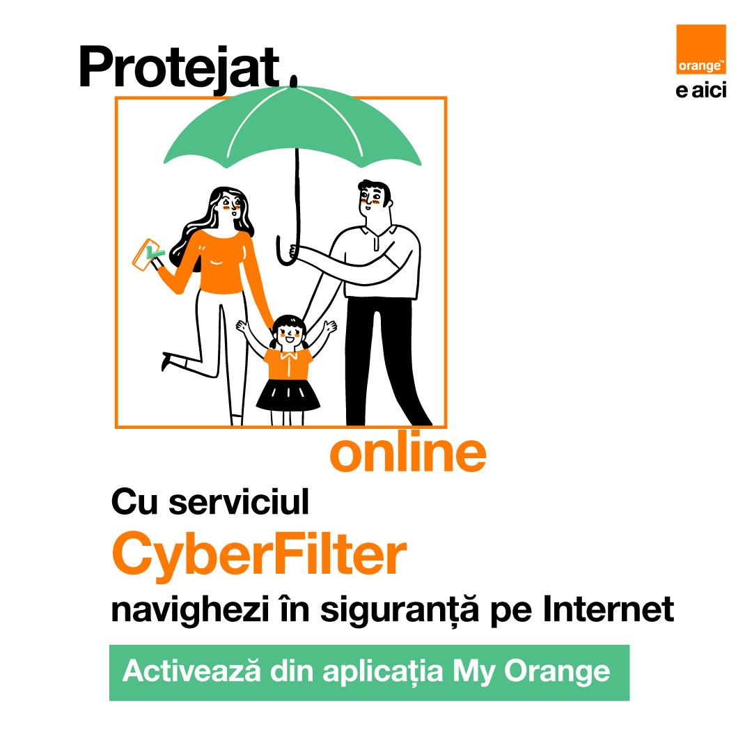 CyberFilter – noul serviciu Orange care te protejează pe Internet