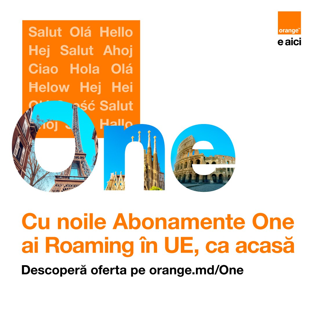 📱 Din 1 decembrie, Orange Moldova oferă Roaming în UE, ca acasă, cu noile Abonamente One