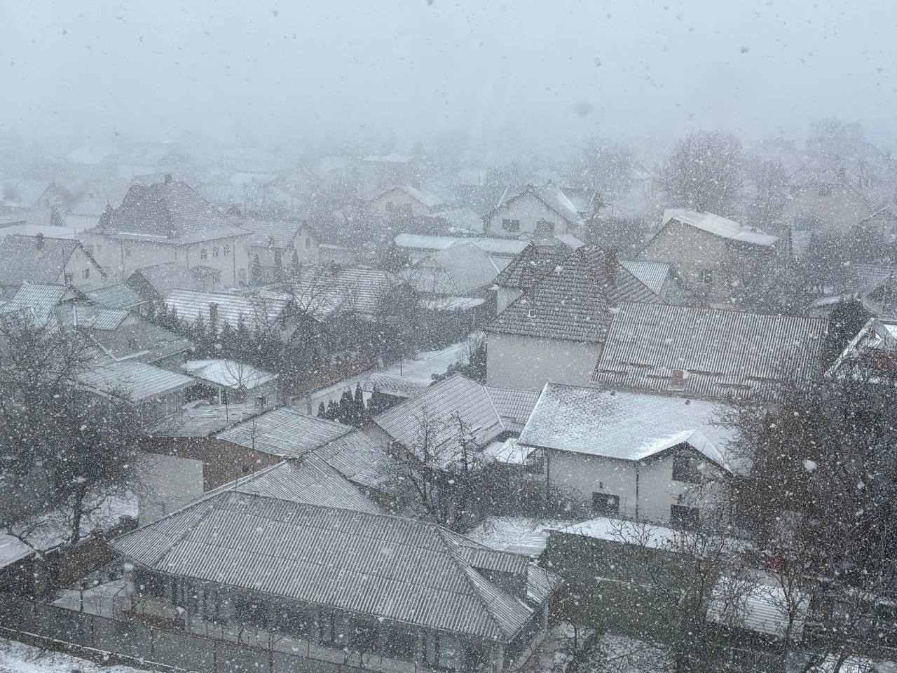 Zăpadă de Revelion la Chișinău
