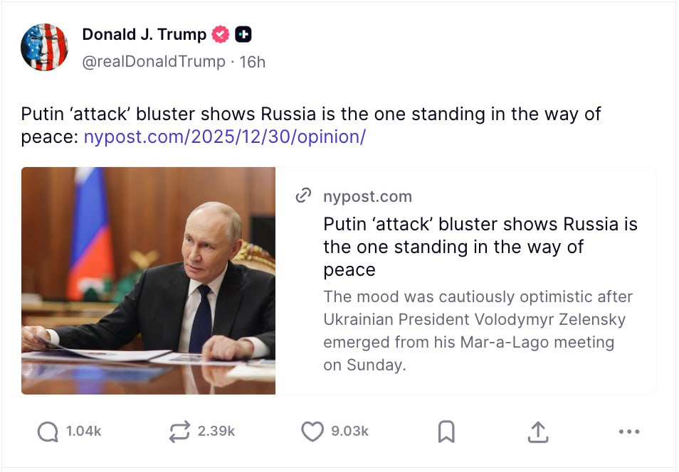 Trump, semnal că nu-l crede pe Putin. Distribuie un articol unde se spun următoarele: