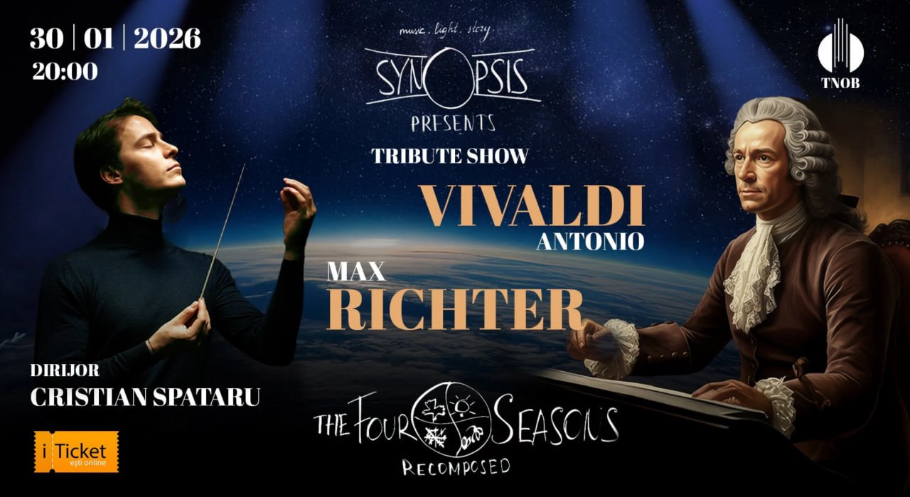 Pe 30 ianuarie, la ora 20:00, Teatrul de Operă și Balet „Maria Bieșu” găzduiește concertul imersiv „Vivaldi & Richter – The Four Seasons: Recomposed”. Spectacolul aduce laolaltă energia barocă a lui Vivaldi și rafinamentul contemporan al lui Max Richter, într-o experiență sonoră și vizuală de excepție