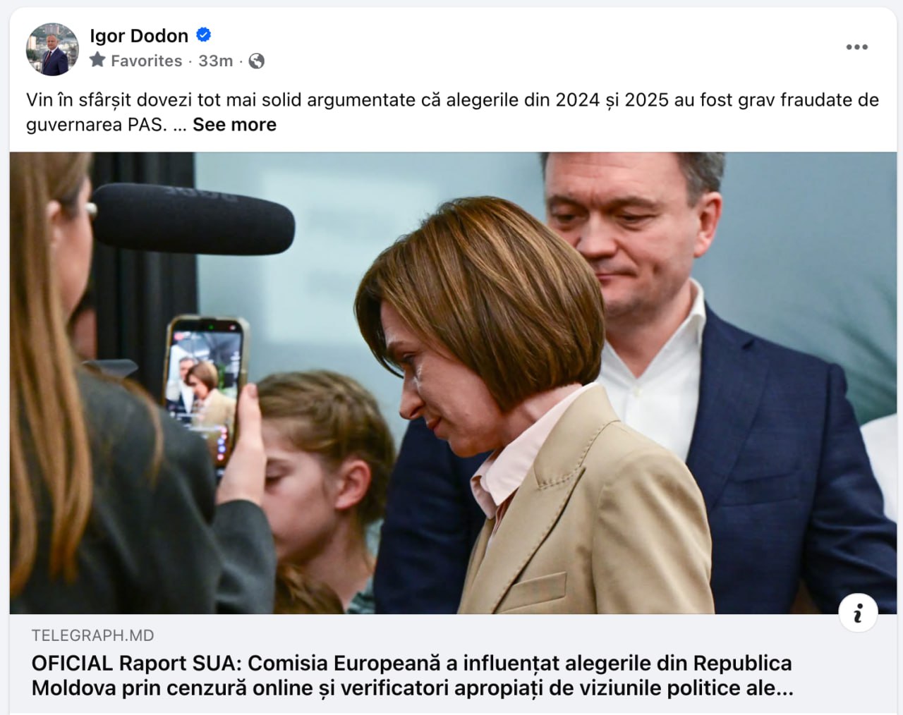 Raportul spune că, sub actul DSA, Comisia Europeană s-a implicat în alegerile din Irlanda, Olanda, Franța, Slovacia, Moldova și România