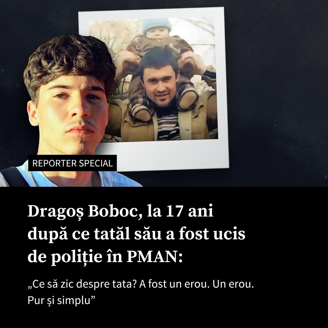 La 17 ani de la evenimentele din aprilie 2009, Dragoș Boboc, fiul lui Valeriu Boboc ucis în Piața Marii Adunări Naționale, își cunoaște tatăl doar din fotografii. Avea un an și opt luni când tatăl său a fost omorât în bătăile poliției lui Papuc din noaptea de 7 spre 8 aprilie 2009