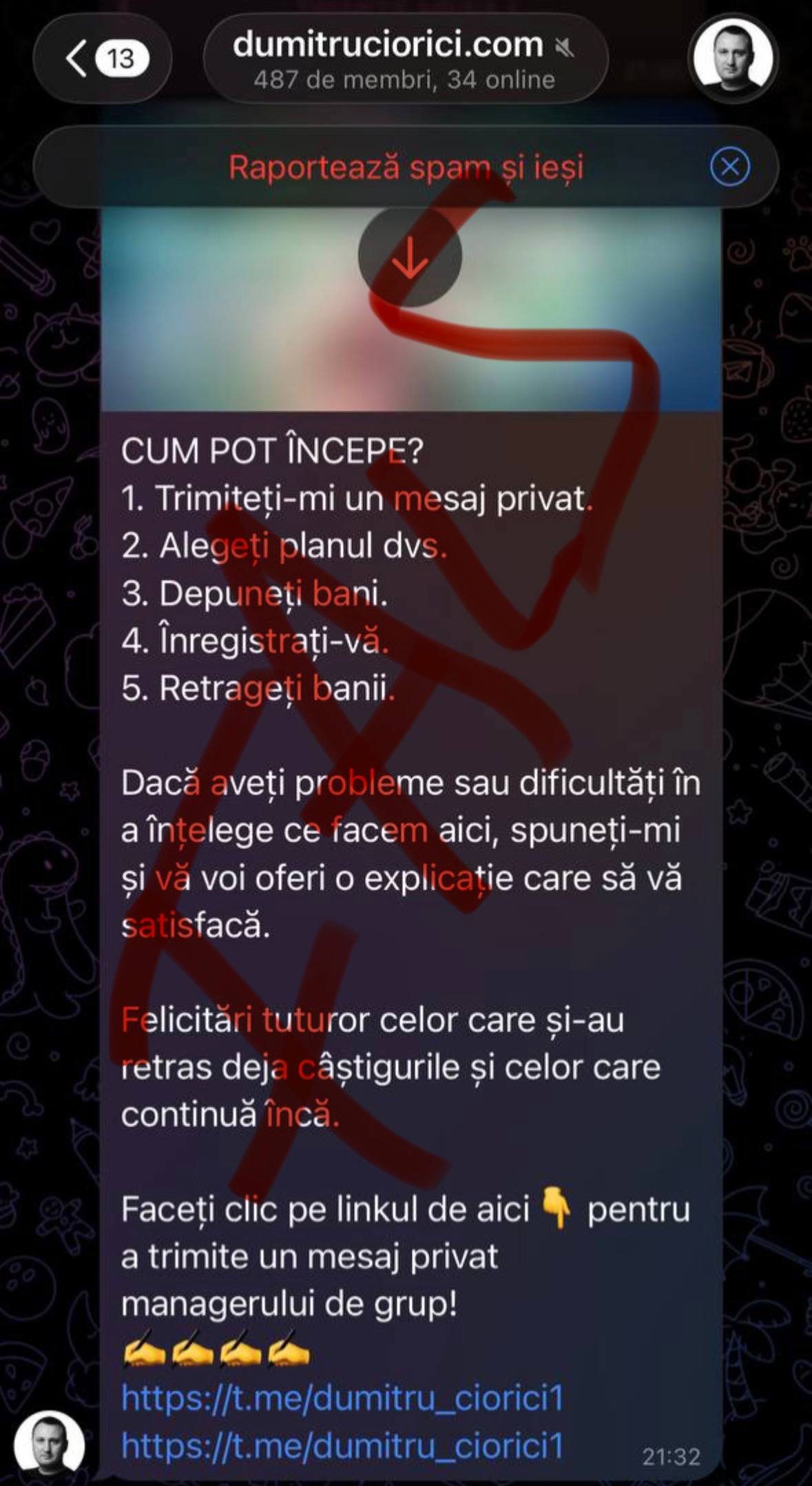 Fiți atenți, au apărut escroci și pe Telegram
