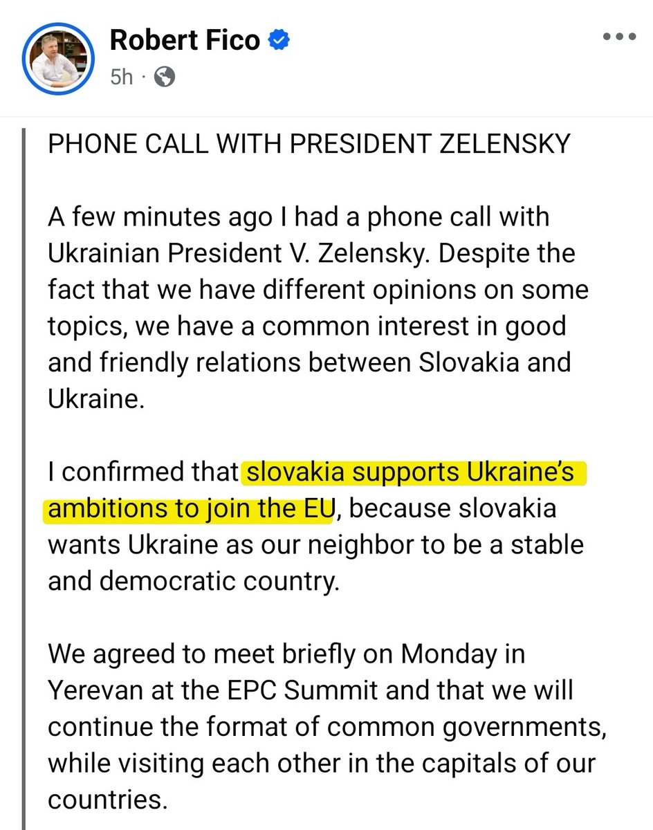 Robert Fico, mesaj conciliant după discuția cu Zelenski: Ucraina are sprijinul Slovaciei pentru integrarea europeană