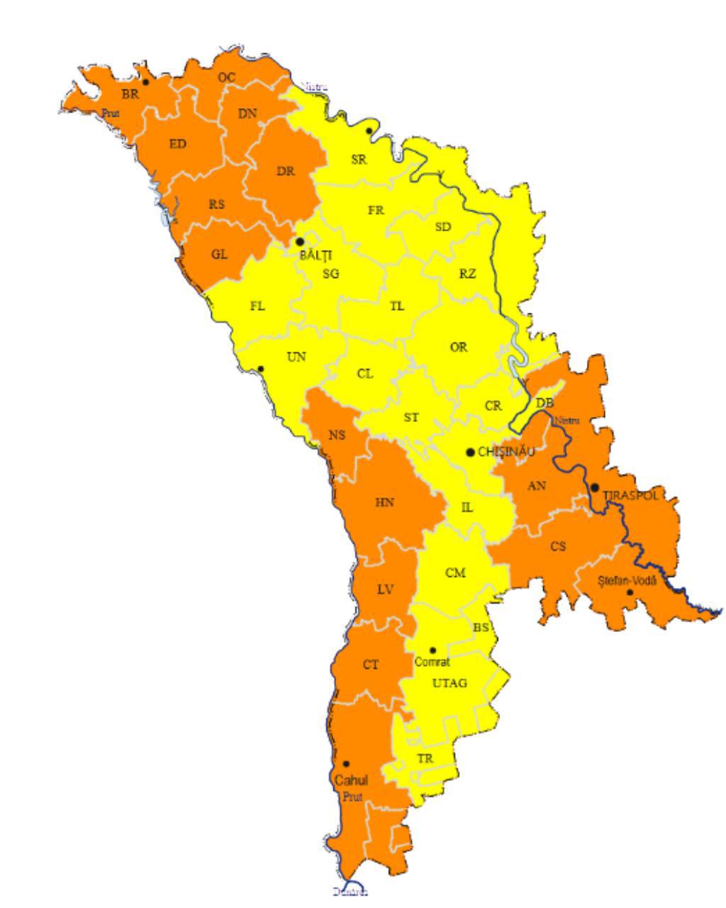 🌧 Meteorologii au emis cod portocaliu de ploi pentru azi după prânz, perioada 11 iunie (15:30) – 12 iunie (21:00). În zonele vizate vor cădea averse foarte puternice, cu acumulări de apă de 50-79 litri pe metru pătrat