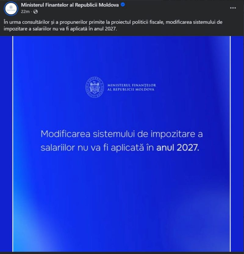 Cum să compromiți o reformă fiscală: După anularea TVA la medicamente și negocieri pe reducerea TVA în agricultură, Ministerul Finanțelor anunță că noua impozitare a salariilor... nu va fi aplicată din 2027