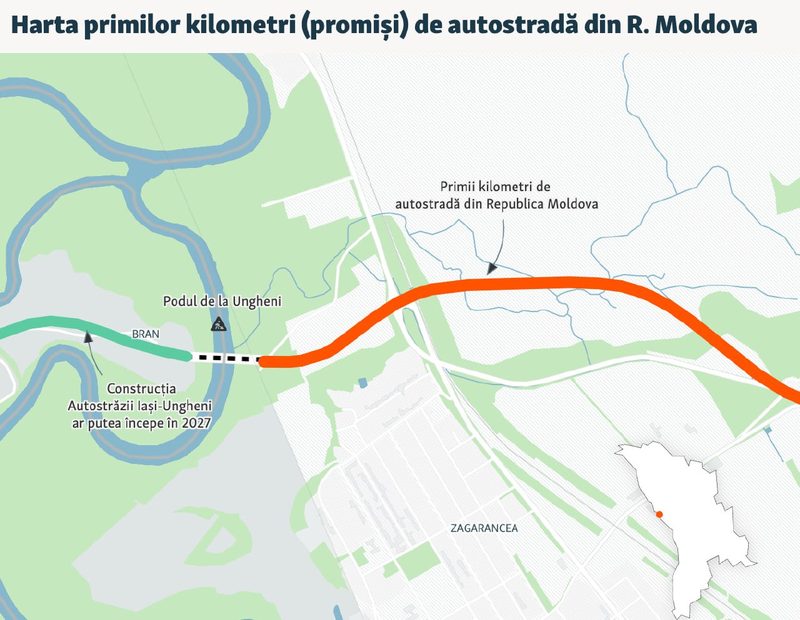 Contractul pentru ultimul tronson al Autostrăzii Unirii, care va lega România de R. Moldova, a fost semnat