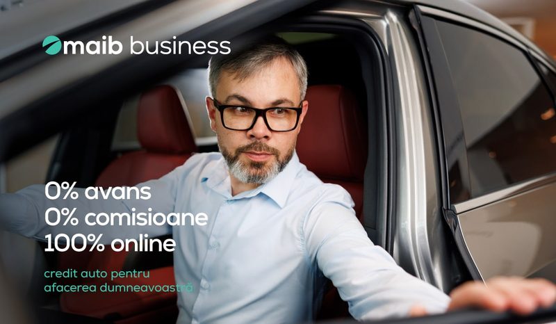 Afacerea ta are nevoie de mașină, dar nu vrei să-ți blochezi capitalul? Exact asta rezolvă creditul auto pentru afaceri de la maib - o soluție de finanțare gândită special pentru antreprenorii care vor mobilitate fără compromisuri financiare