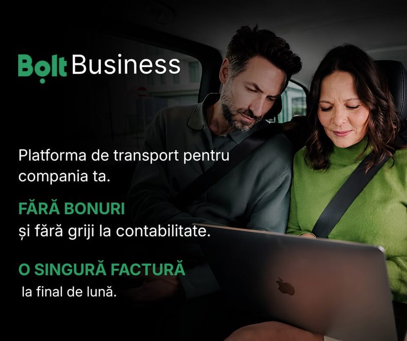 Bolt Business - soluția pentru transportul companiilor din Moldova