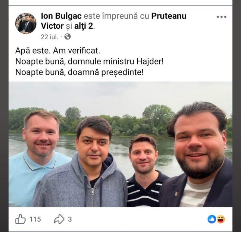 Foto simbol: Activiștii MAN de la Primăria Capitalei cu mai bine de 10 zile în urmă, după ce ministrul Mediului, Gheorge Hajder, avertiza că există riscul unei crize pe Nistru