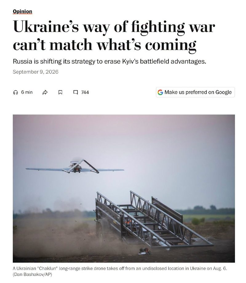 Eric Schmidt, fostul director al Google, scrie într-o cronică pentru The Washington Post că, după ultima sa vizită în Ucraina, a plecat, pentru prima dată de la începutul invaziei, cu o îngrijorare profundă. Rusia a învățat să lupte mult mai eficient și trece treptat la o strategie de război total, combinând avantajul imens în resurse umane și producție industrială cu o dezvoltare tehnologică rapidă