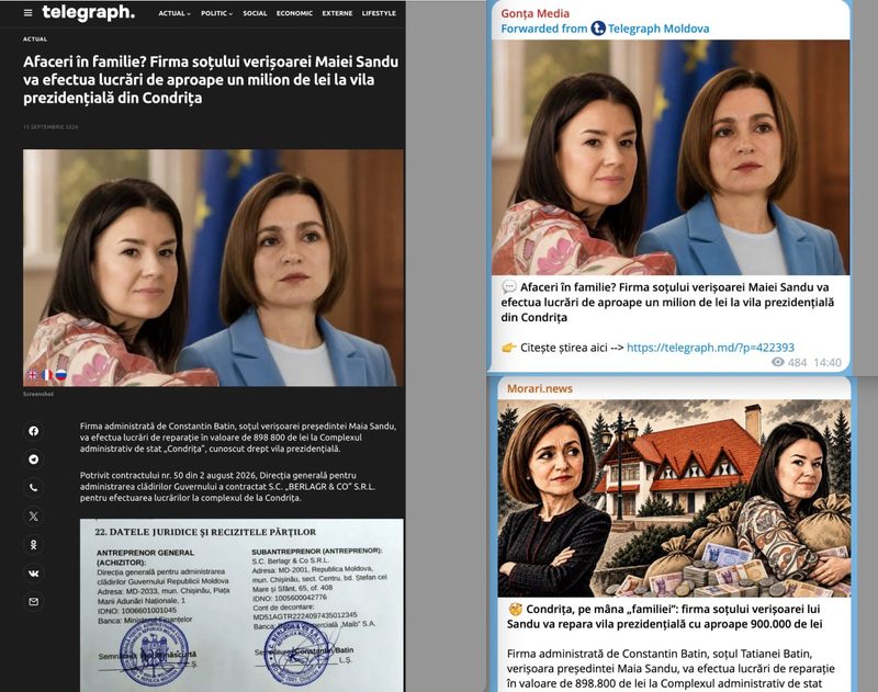 Prinși iar cu minciuna. Rețeaua de dezinformare de la Chișinău a publicat azi un nou fals
