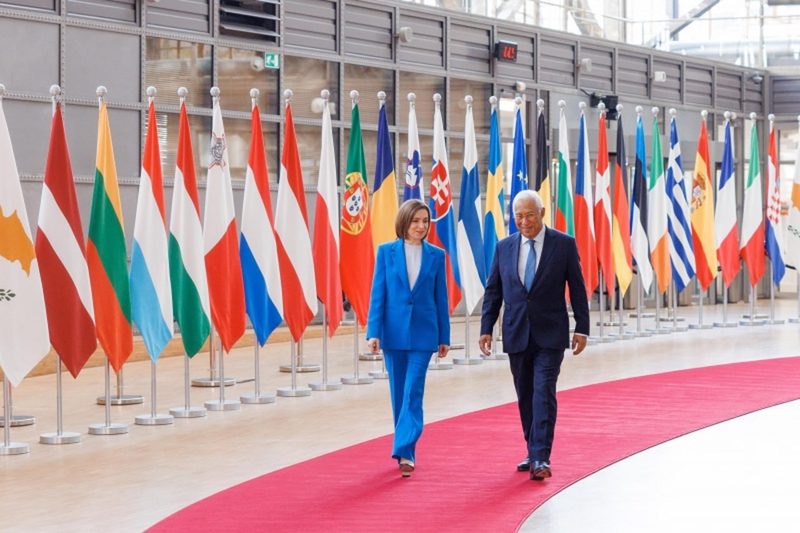Maia Sandu, discuție cu Antonio Costa: Republica Moldova, pregătită să deschidă cele patru capitole de negocieri rămase